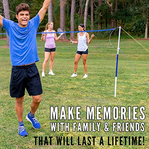 Complete Badminton Set for 4 Players - Recreational Fun
