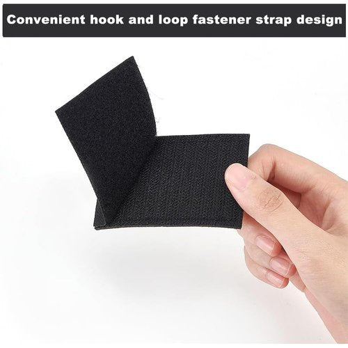 WEBEEDY 4PCS Reflective Safety Patches Hook and Loop Fastener Safety Patches for Vest Backpack Night Sportsperson, Worker, Hiker, Dog Vest, Firefighter Rescue Police, 2 Sizes