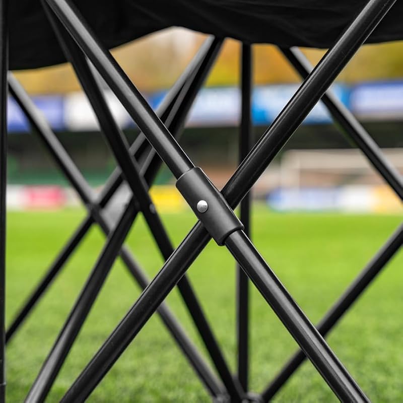 10-Seater Portable Team Bench - Heavy Duty Steel Frame with Carry Bag