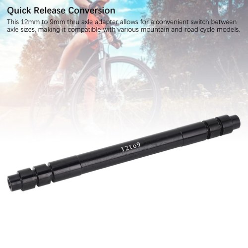 RiToEasysports Cycle Thru Axle Hub Adapter, Aluminum Alloy 12mm to 9mm Quick Release Thru Axle Adapter Conversion for Mountain Road Bikes (135MM)