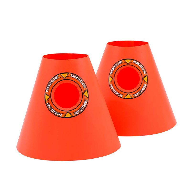 PaddleZlam Ultimate Pro Series for Beach Backyard Gymnasium or Camping - 2 Large Gaming Cones - 4 Fiber Paddles - 2 Outdoor Pickle Balls with 1 Carry Bag and Scoring Stickers