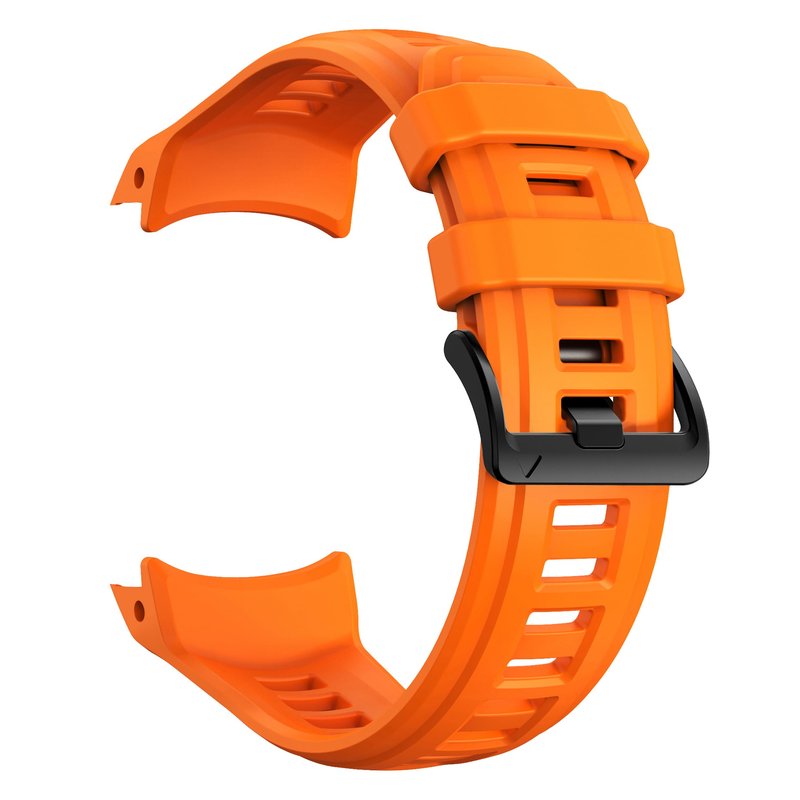 WUWOCJ Soft Silicone Strap Replacement Band 22mm Compatible for Garmin Instinct 3 45mm (Orange)