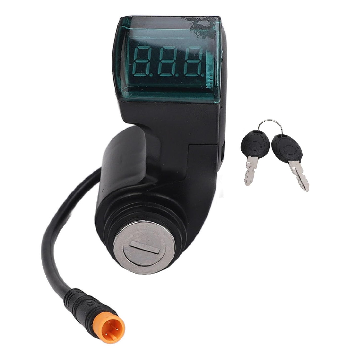 equlup Electric Scooter Handlebar Switch Lock, 3 Pin Water Proof Handlebar Switch Lock with 2 Keys Digital Handle Control for M5 ﻿Electric Scooter