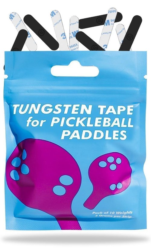 DZrudun Pickleball Paddle Weights—Tungsten Tape for Pickleball Paddles 10pcs 3g, Safe and Non-Toxic Material & Lead Tape Alternative 1.5g/in High Density, Easy Customization, Fits 12mm-16mm Paddles