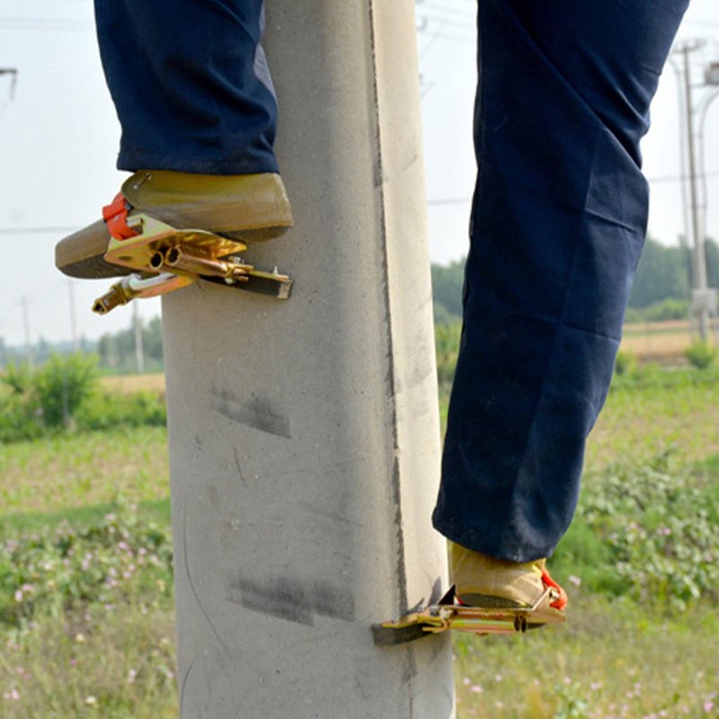 Naroote Tree Climbing Spikes, High Strength and Anti Slip Concrete Pole Climbing Shoes Tree Climbing Gear with Adjustable Shoe Strap for Tree Work and Electrical Systems