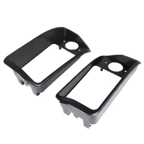 munirater Headlight Bezels Replacement for Club Car Golf Cart DS 1993 - Up Black 1016880 1016879