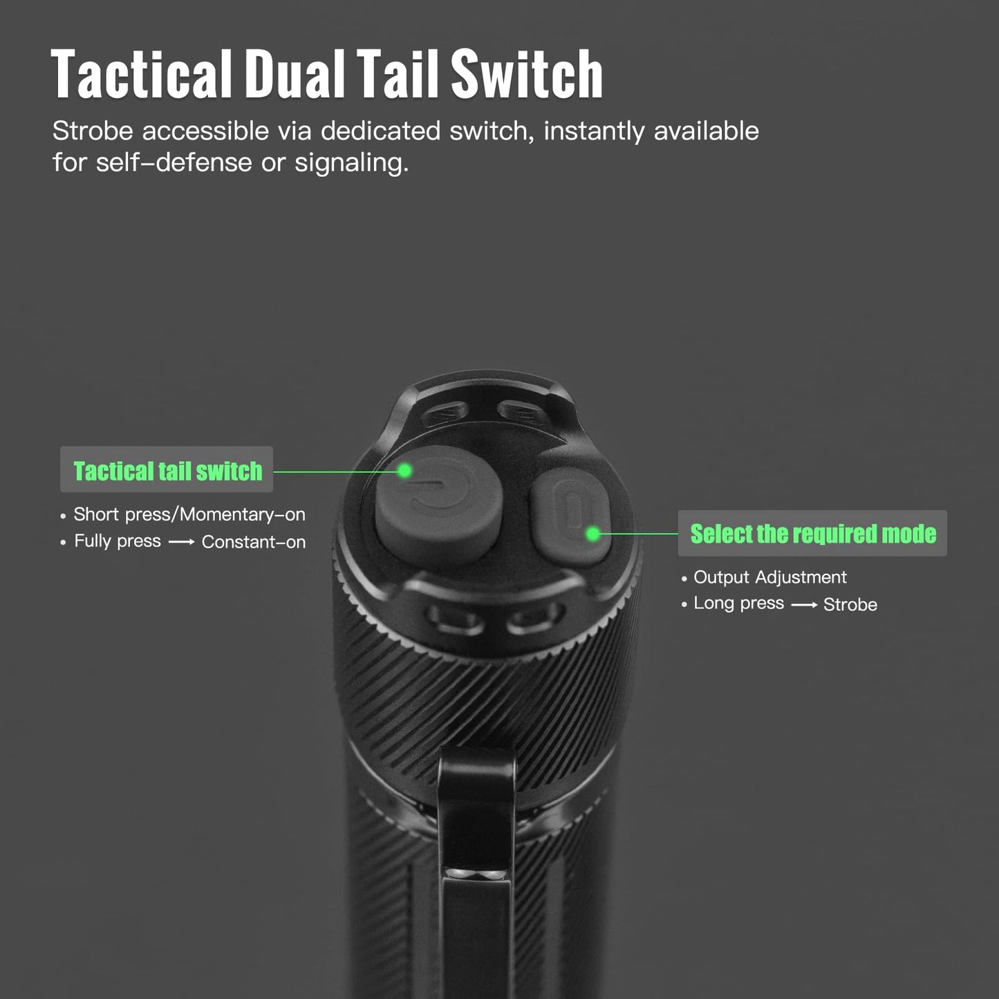 ThruNite Lynx Rechargeable Tactical Flashlight - 3100 High Lumens & 417m Beam LED Flashlight, USB-C Rechargeable with Power Bank Function, IPX8 Waterproof Flash Light for Camping, Hunting & Home Use