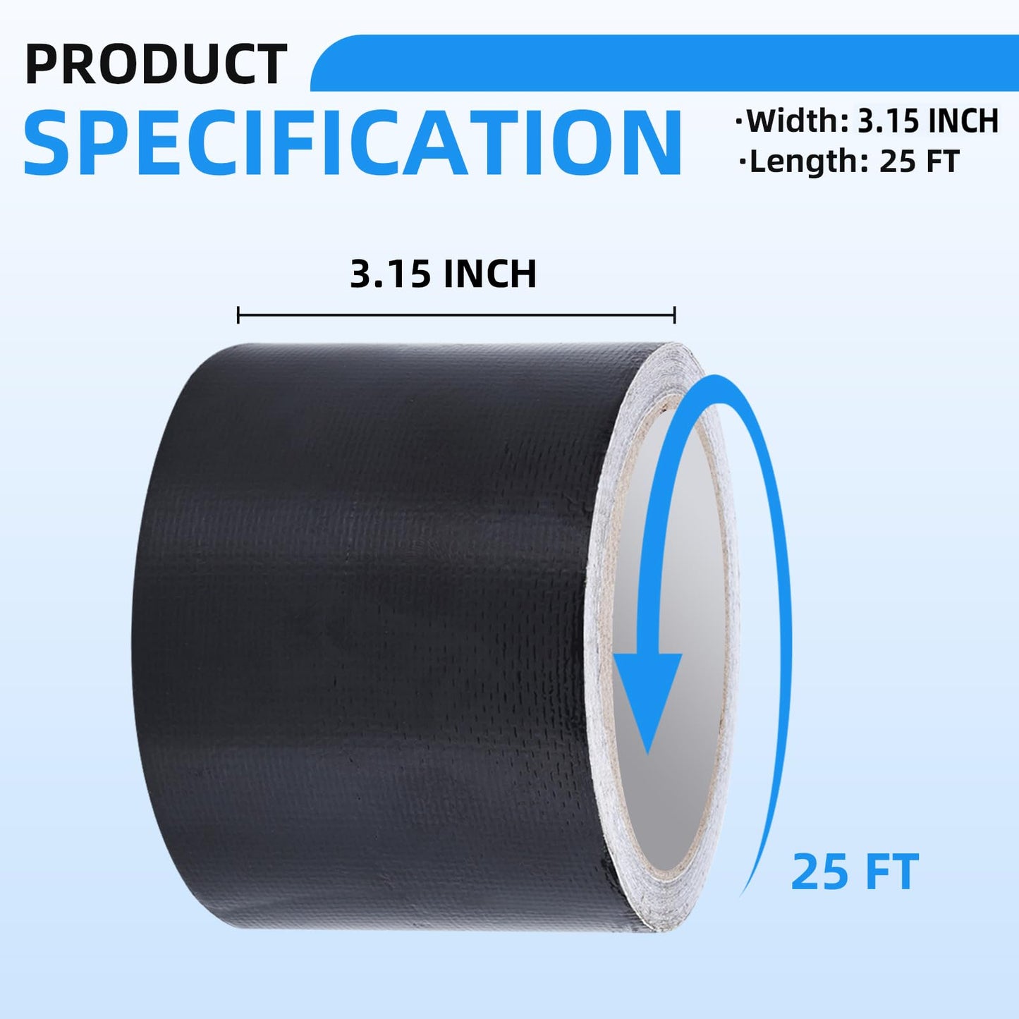 HIFILTURE Heavy Duty Repair Tape for Tarp, Waterproof RV Awning, Outdoor Tarp, Canvas, Boat Covers, Sail, Tear Repair Patch Kit (White)