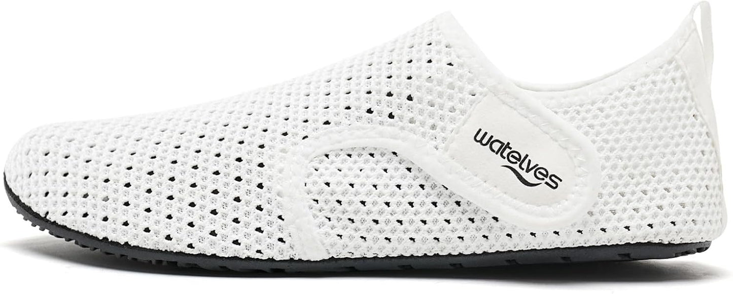 WateLves Water Shoes - Quick Dry Aqua Socks for Men & Women | Adjustable Barefoot Swim Slippers