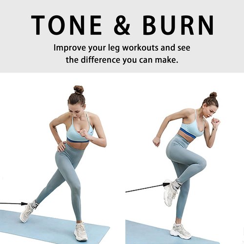 Fitness Ankle Straps - Comfortable Adjustable Padded Cuffs for Cable Machines | 2 Pack for Glute Workouts