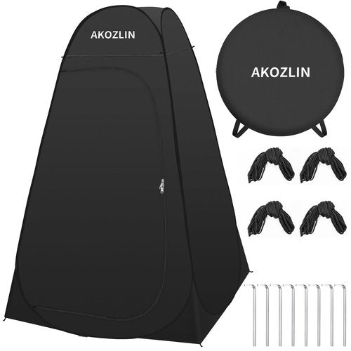 AKOZLIN Portable Pop Up Shower Privacy Shelters Instant Tent Dressing Changing Outdoor Camping Toilet Tent