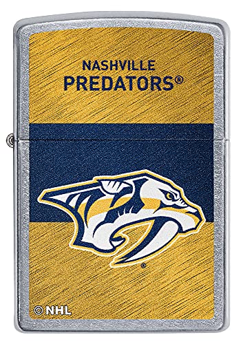 NHL Nashville Predators Windproof Pocket Lighter - Chrome