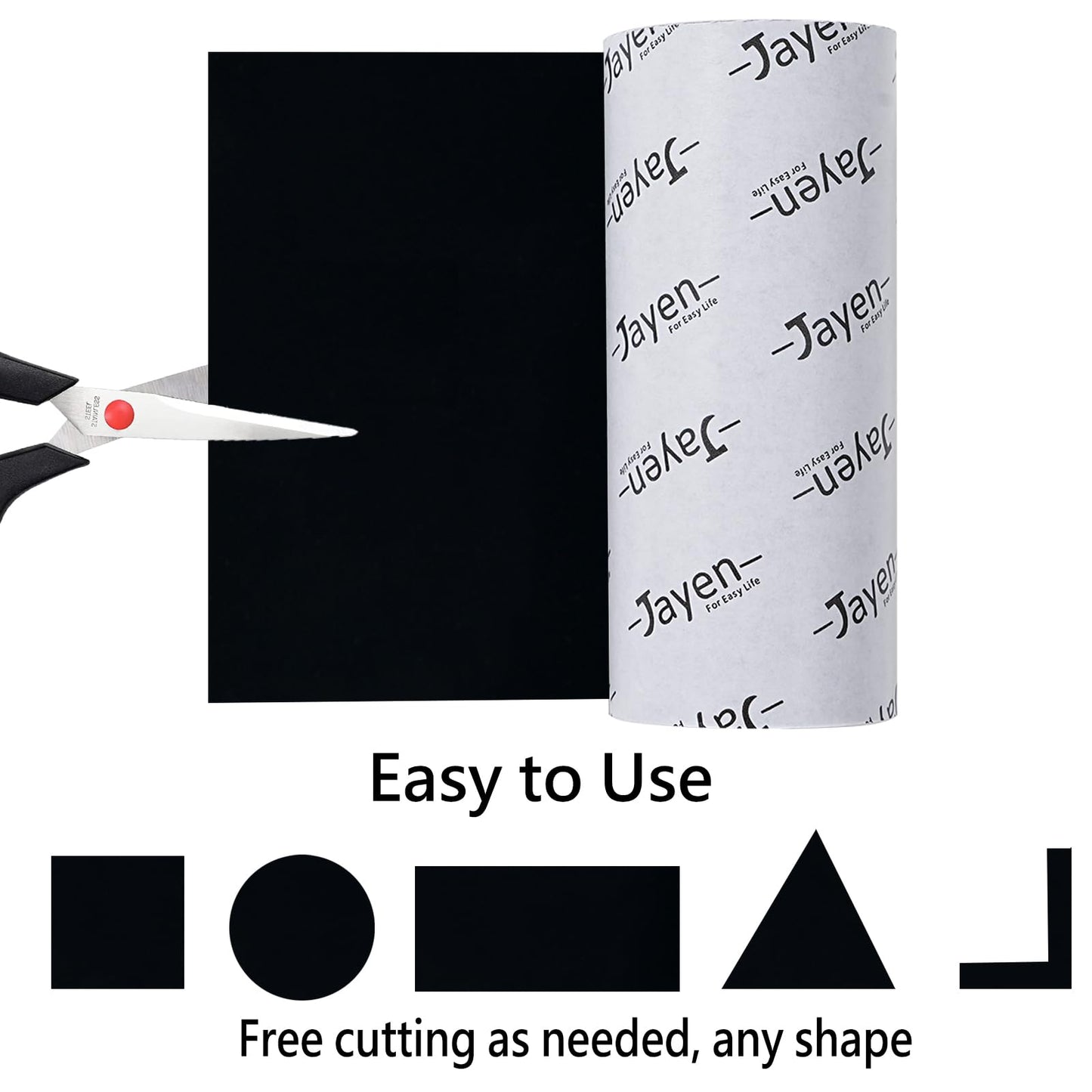 Non Slip Self Adhesive Silicone Cuttable Furniture Pads - 5x40 inch Anti-Sliding Rubber Floor Protectors for Any Furniture and Appliances