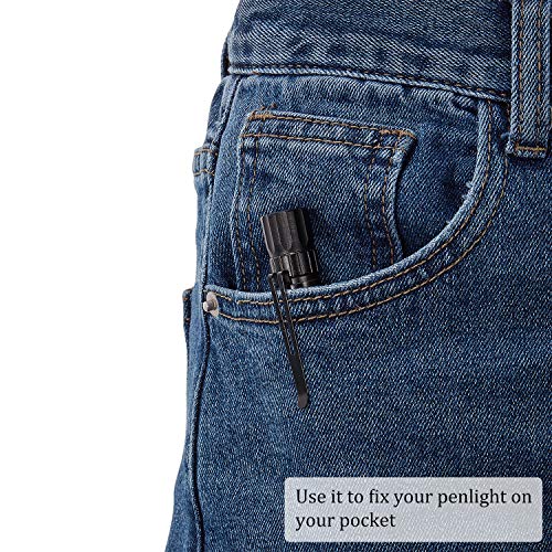 20 Pcs Metal Flashlight Replacement Clips - Durable & Lightweight