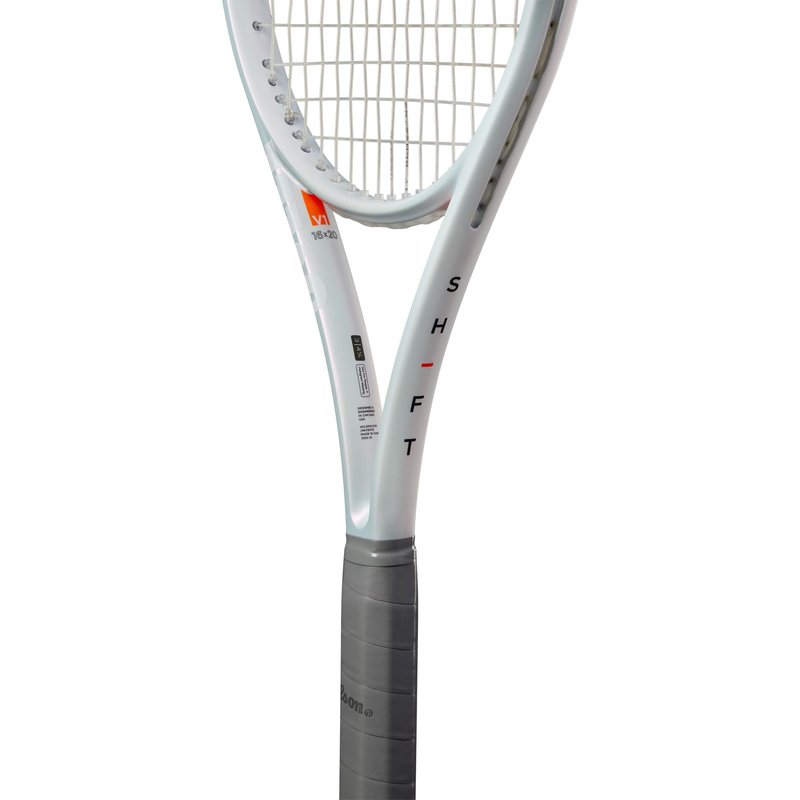 Wilson Shift 99 V1 Strung Performance Tennis Racket - Grip Size 4-4 1/2", Strung with Sensation 16 Natural at Mid Range Tension