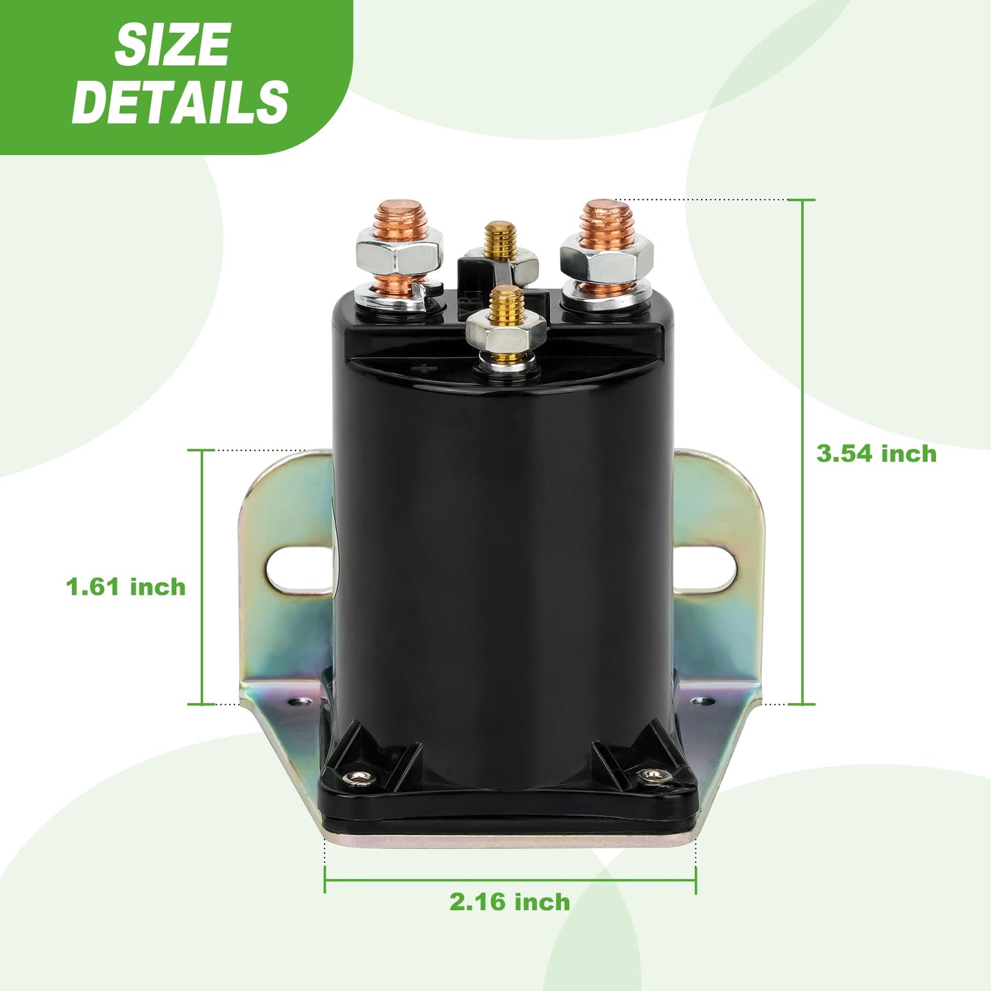 10L0L Golf Cart 12V 4-Terminal Starter Solenoid Relay for Yamaha G2 G8 G9 G11 G14 G16 G20 1985-2002 Gas Golf Cart, Replaces JF2-H1950-00, JR3-H1950-00, J38-81950-01