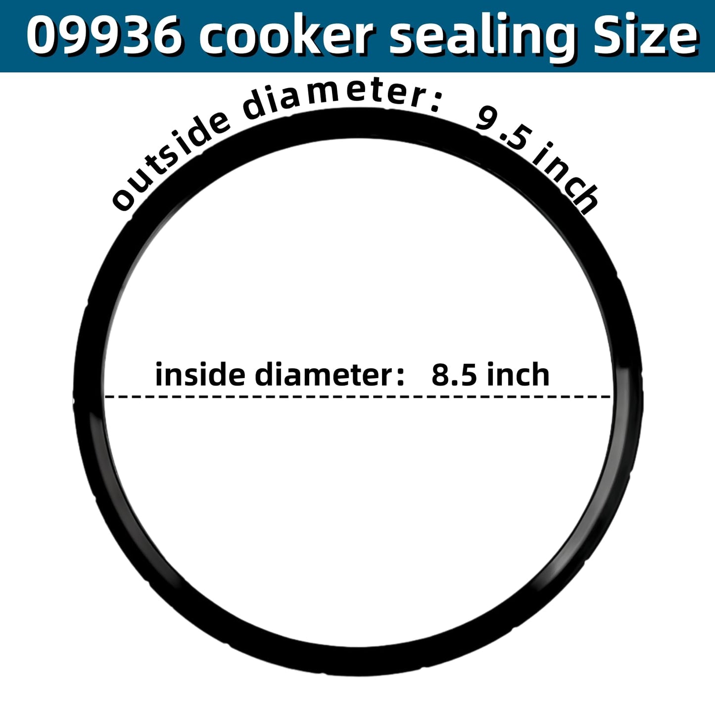09936 Pressure Cooker Sealing Ring, Overpressure Plugs Fit for Presto Pressure Cooker, Model 4 Quart 6 Quart, Replace 0126002 0136102 0136403 0136304 0136001 0216001