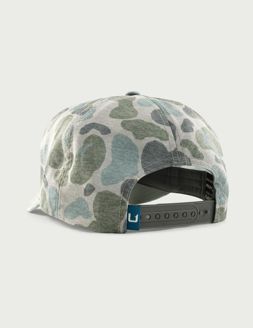 HUK Men's Standard Trucker, Anti-Glare Snapback Fishing Hat, Volcanic Ash