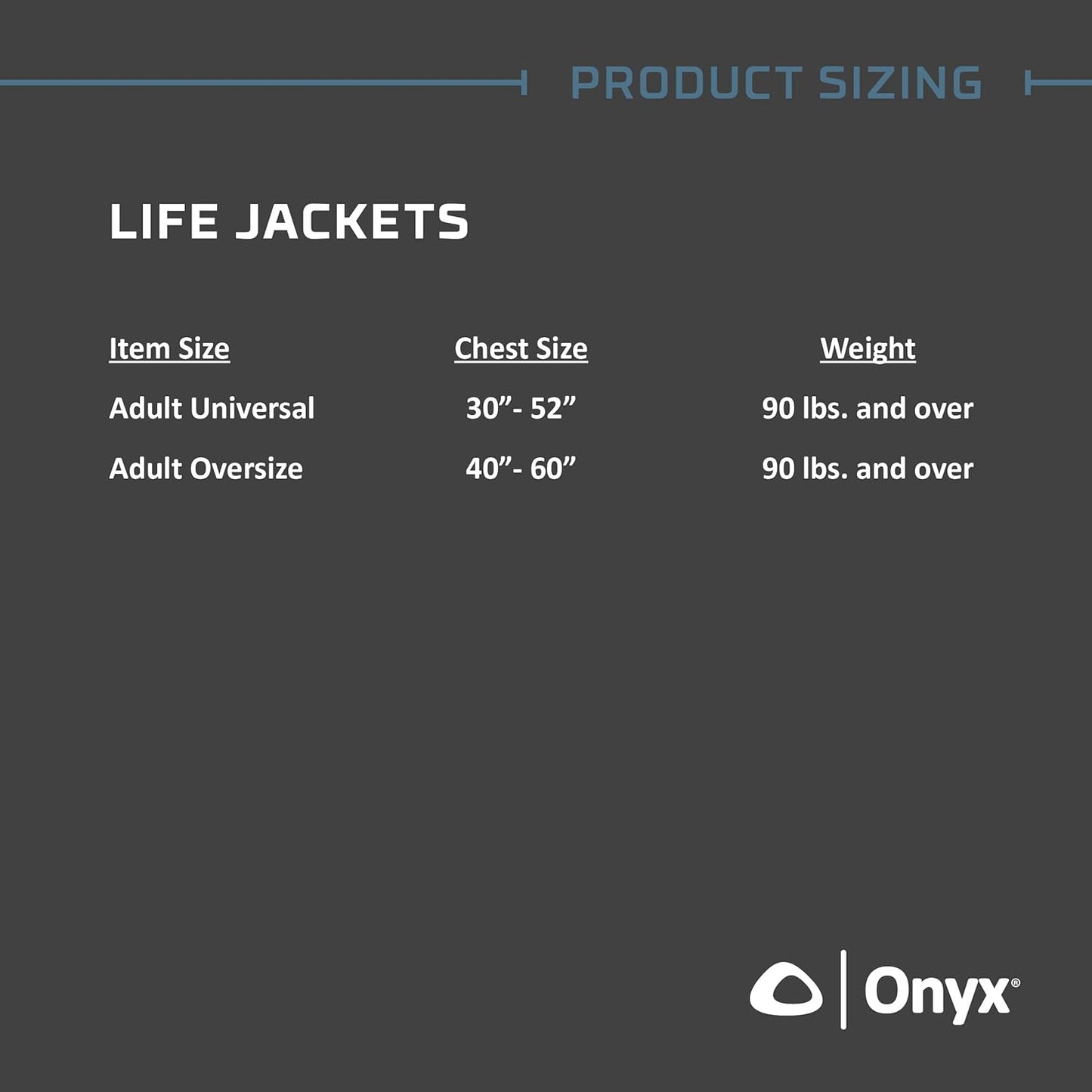 Onyx Life Jacket - Coast Guard Approved General Purpose Safety Vest for Boating | Adult Size