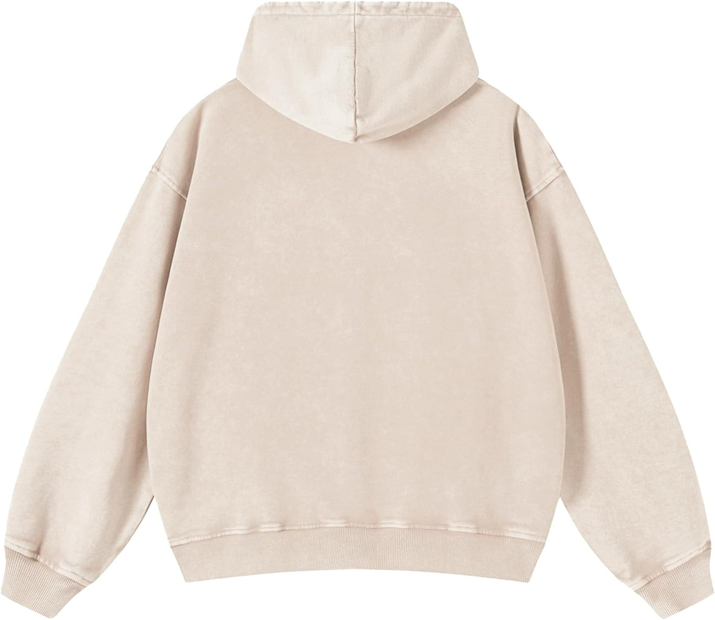 Skiennix Men's Zip Up Hoodie - Vintage Acid Wash Oversized Sweatshirt | Stylish Streetwear Essential