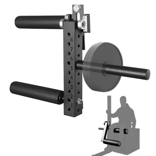 Leg Extension Attachment for Rack: Adjustable Seated Leg Extension & Curl Machine Suitable for Power Racks with 26mm/1in Hole