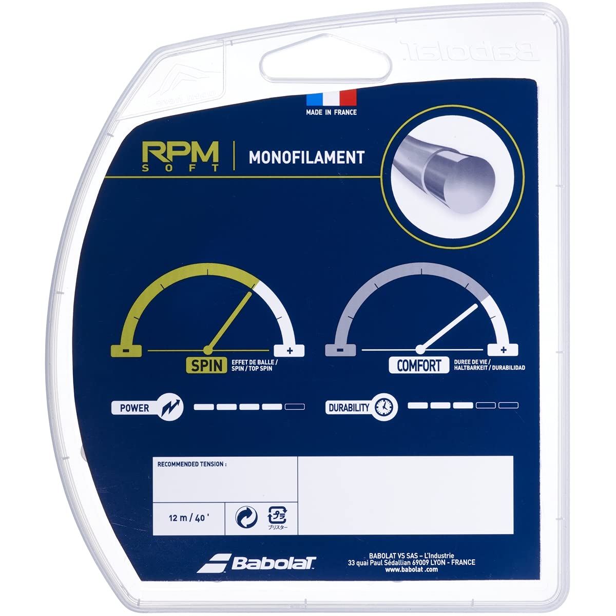 Babolat RPM Soft Radiant Sunset 16g Tennis String (Set)