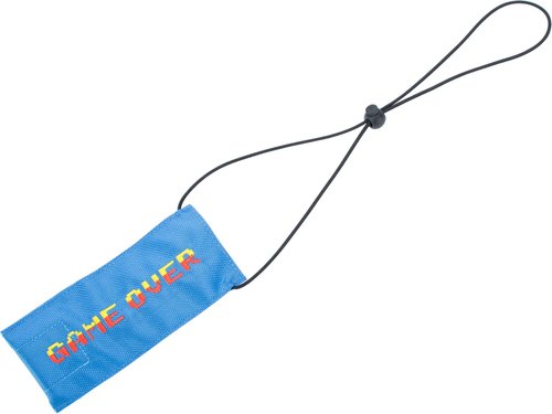 Evike - Tactical Airsoft Cover w/Bungee Cord (Model: Game Over/Blue/Large)