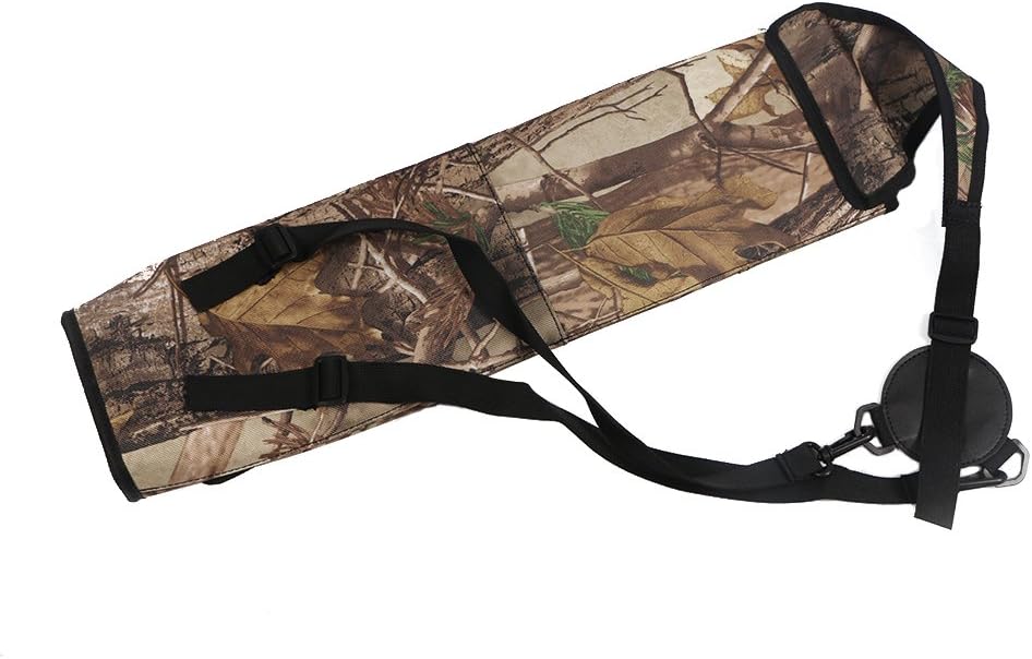 TOPARCHERY Archery Quiver - Durable Canvas Arrow Holder with Front Pockets | Ideal for Target Shooting