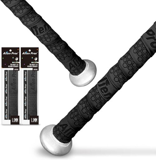 ALIEN PROS Bat Grip Tape - Premium 1.1 mm Precut Baseball Grip Replacement | 2 or 4 Grips for Enhanced Performance