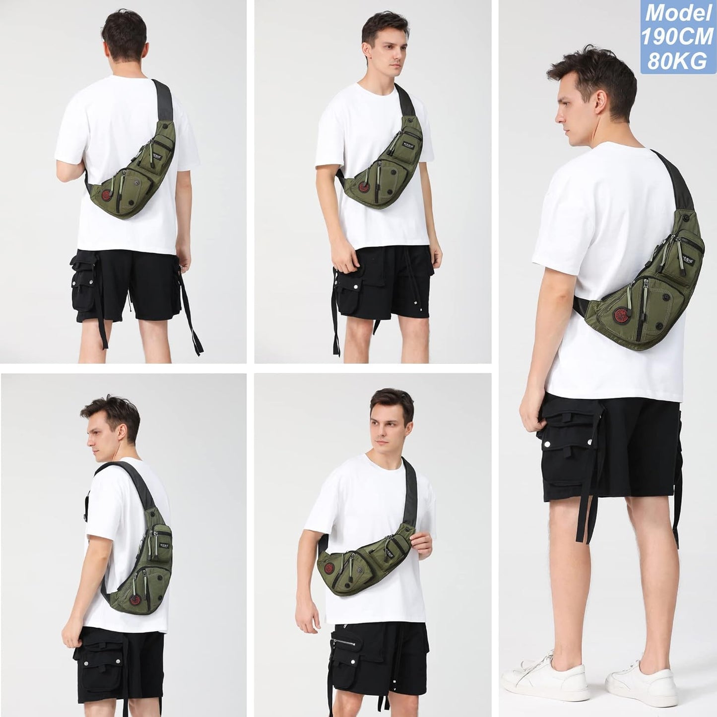 NICGID Sling Bag - Versatile Crossbody Backpack for Men & Women | Casual Daypack in Stylish Design