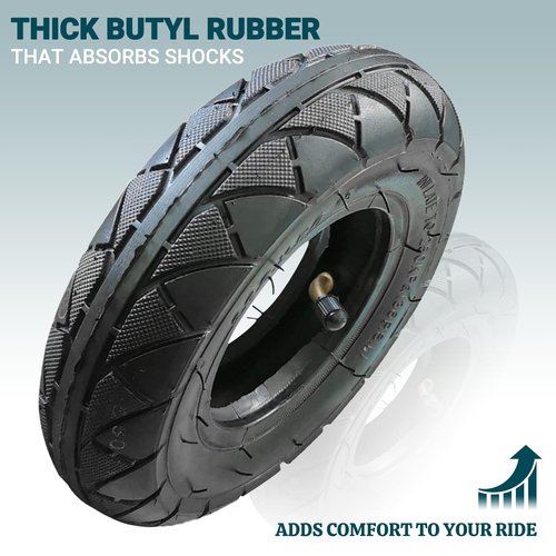 AR-PRO 200X50 / 8" X 2" | 2 Tire & 2 Inner Tube Set - Electric Scooter Tire Tube Compatible with Razor E100, E150, E200, Power Core E100, Dune Buggy, ePunk, Crazy Cart, PowerRider 360, eSpark