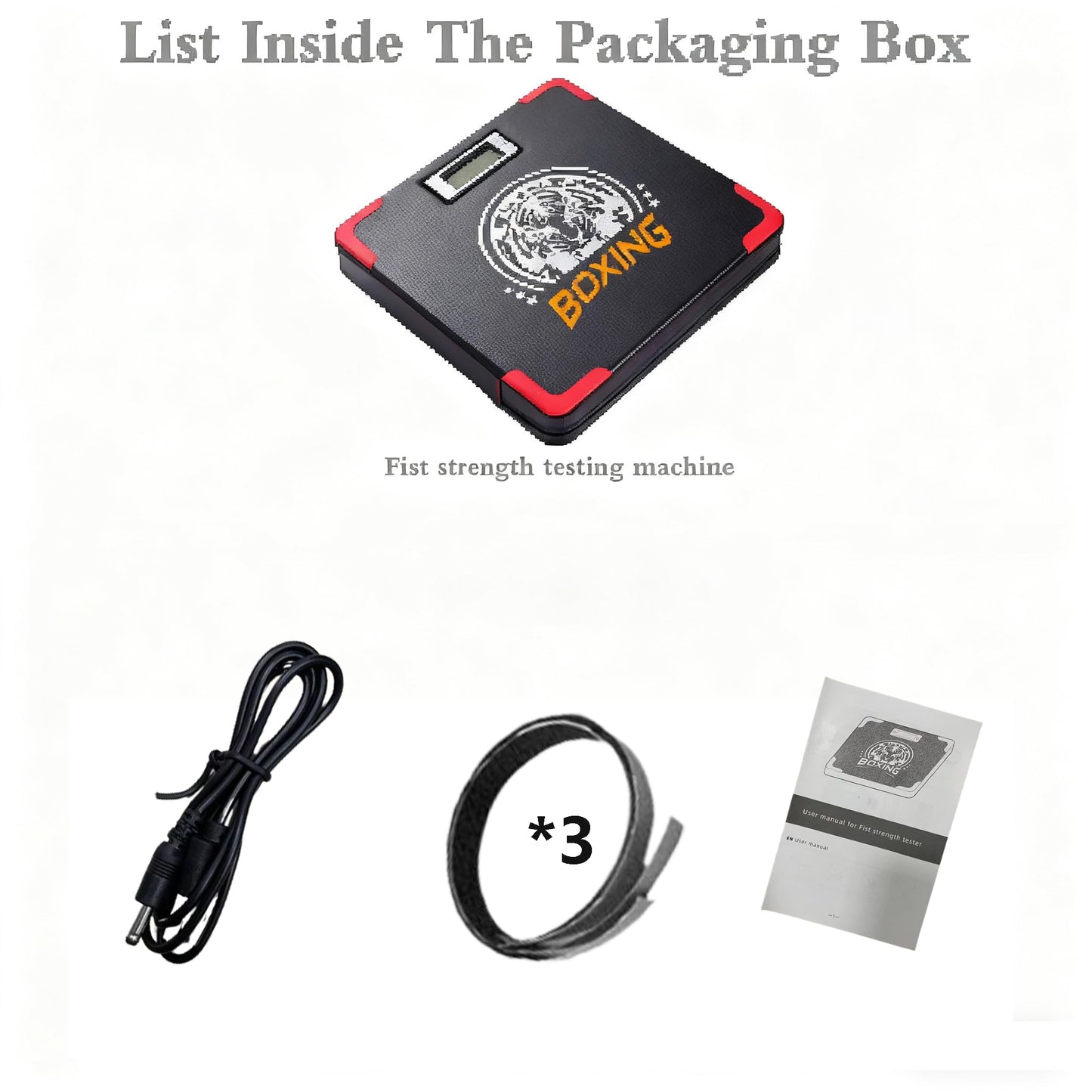 Boxing Strength Tester, That displays Strength and Speed, a Punch Machine with Adjustable Height, a Household Boxing Wall Hanging Machine, Adult and Kids Boxing Training Equipment.