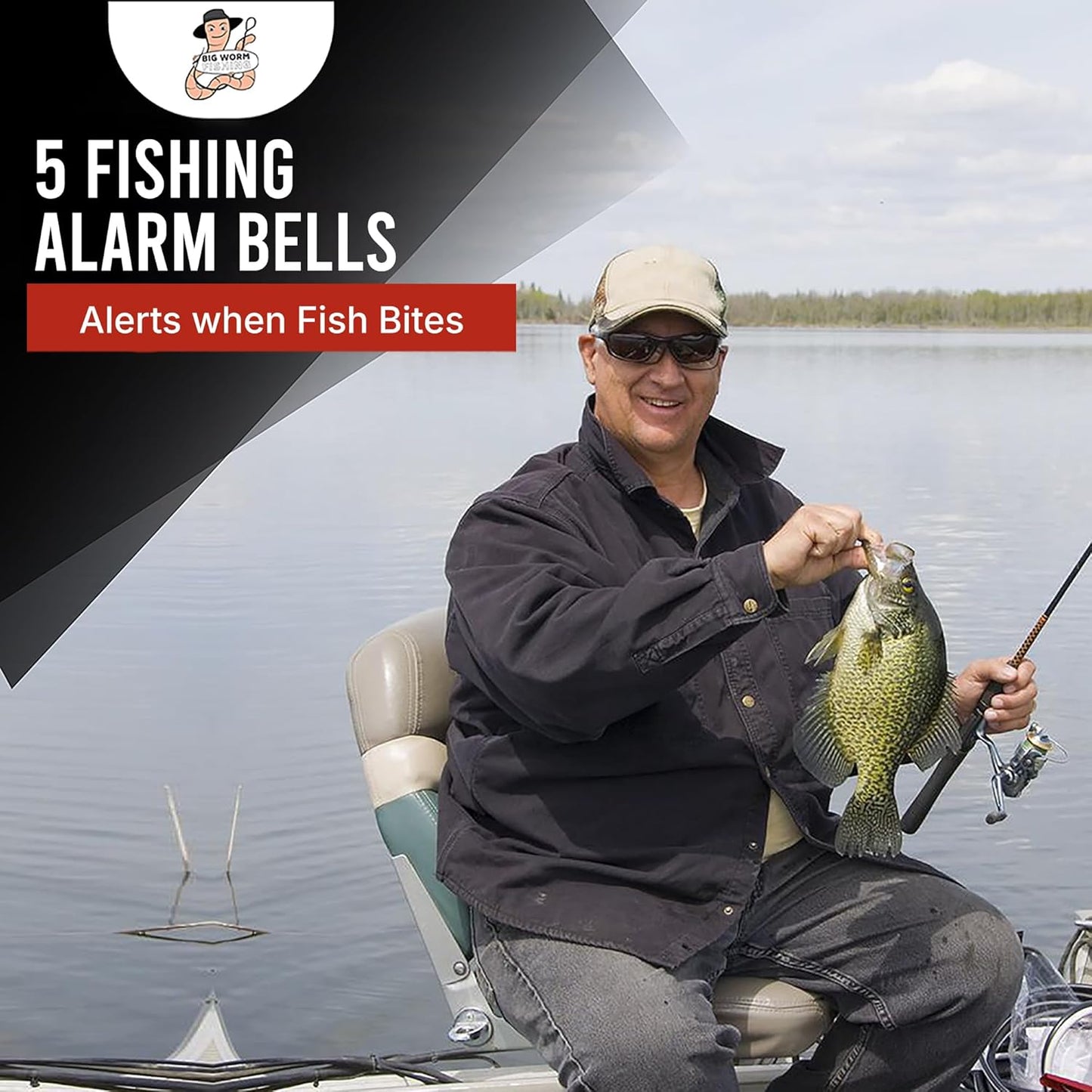 Skiennix Fishing Bells for Rods - Enhanced Bite Detection | Durable & Lightweight Design