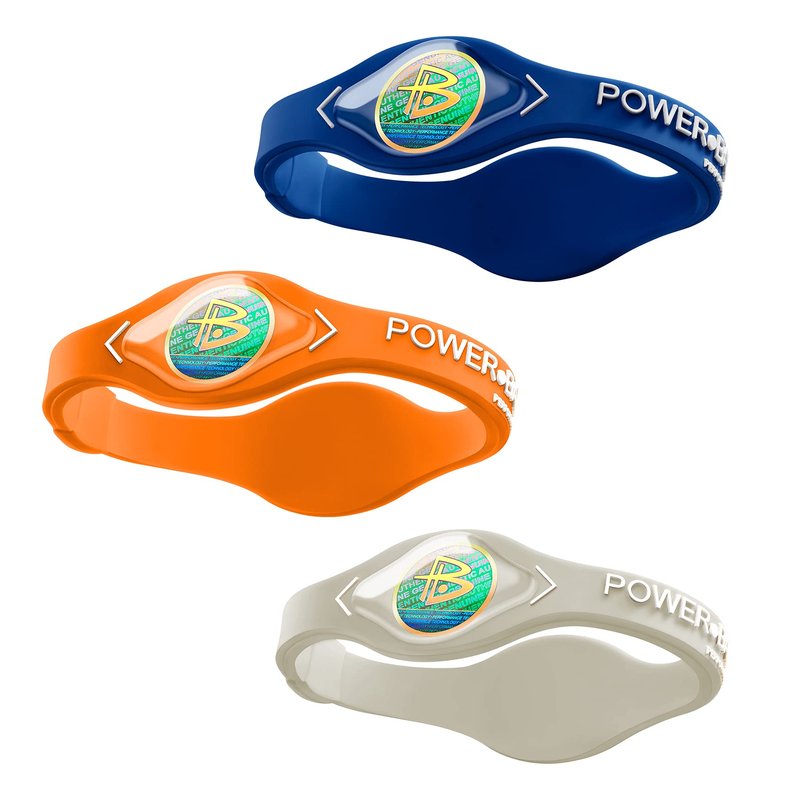 Power Balance the Original Genuine Performance Wristband, safe Waterproof Lightweight durable, size of orange M+deepblue M+ grey L