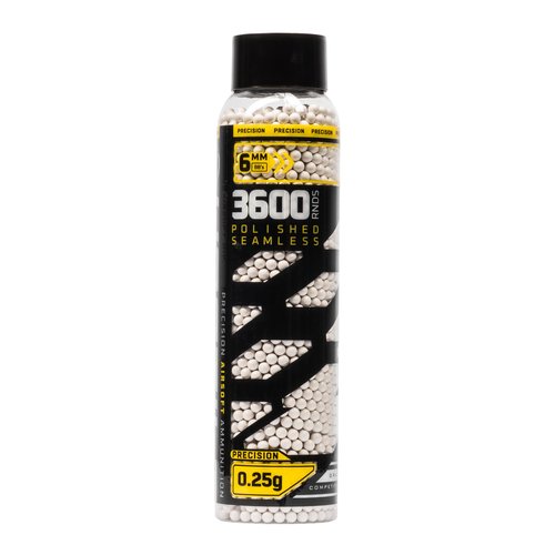 Hostile Airsoft Precision BBS 6mm 20g, 25g, 28g, 30g, 32g, 2700, 3600 Count (.25g 3,600 Count)