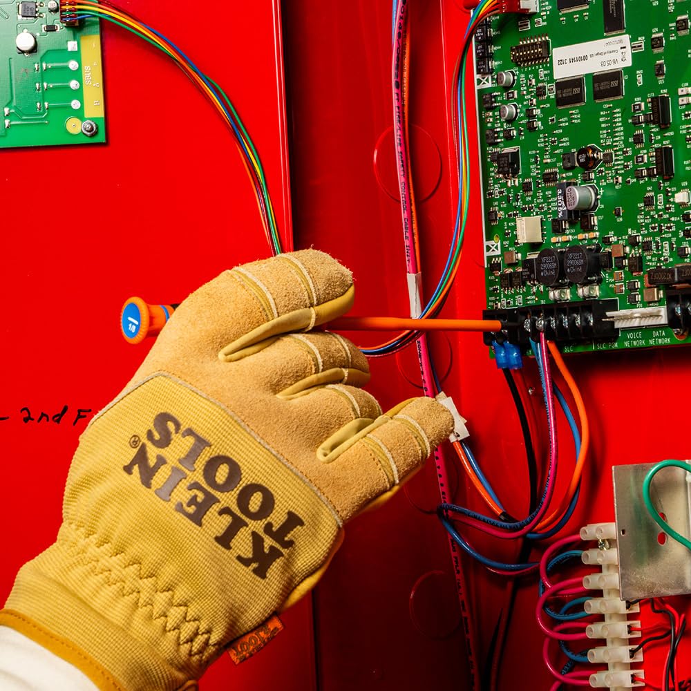 Klein Tools 6254INS Insulated Precision Screwdriver, 1/8-Inch Slotted Mini Electrician Screwdriver, 1000-Volt Cushion Grip Handle