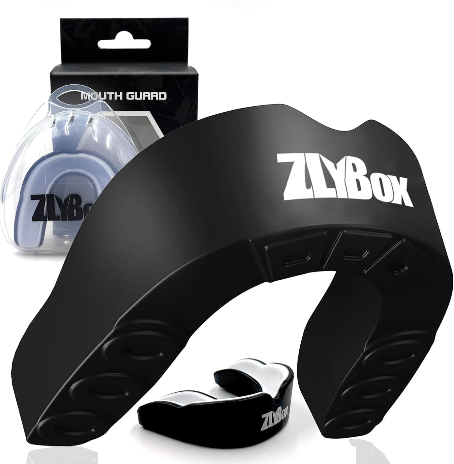 Skiennix Dual-Layer Sports Mouth Guard - Ultimate Dental Protection for All Contact Sports | Black & White