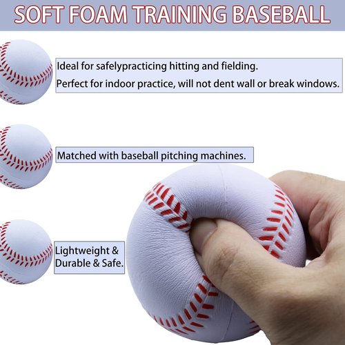 Magicorange Foam Baseball - Perfect for Training, Soft Toss, Batting, Fielding & Pitching Practice