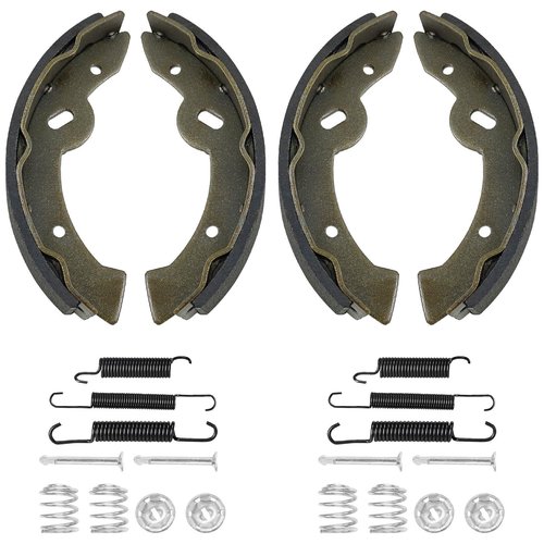 EZGO Brake Shoes Pads Spring Kit Fit EZGO TXT/Medalist 1997–2008, ST350 Gas 2000-2012, Workhorse 800 Gas 1997-2012, Yamaha 95-02 G14, G16,G19 Electric, G20 Gas, OEM 27943G01 70795G01 27944-G01