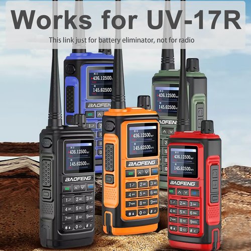 BAOFENG Battery Eliminator UV-17R Car Charger 12V for Two Way Radio Long Range Replacement Original Battery Walikie Talkie Accessories