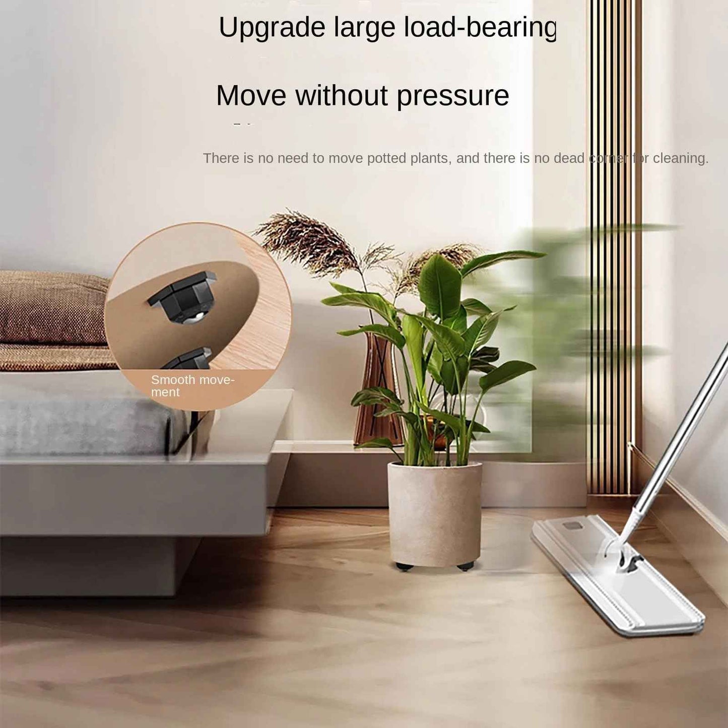 12 Pack Self Adhesive Caster Wheels, Swivel Wheels for Furniture, Load Capacity 30 LBS Per Caster Wheels 1 Inch, Low Profile Paste Universal for Storage Box, Small Appliance Storage Bins (Black, 12)