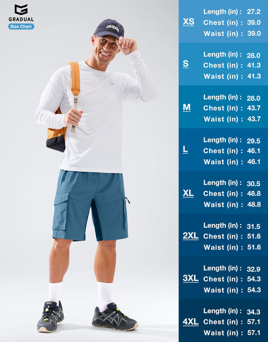 Men's Sun Protection Swim Long Sleeve UPF 50+ Rash Guard Shirts Olive 3XL
