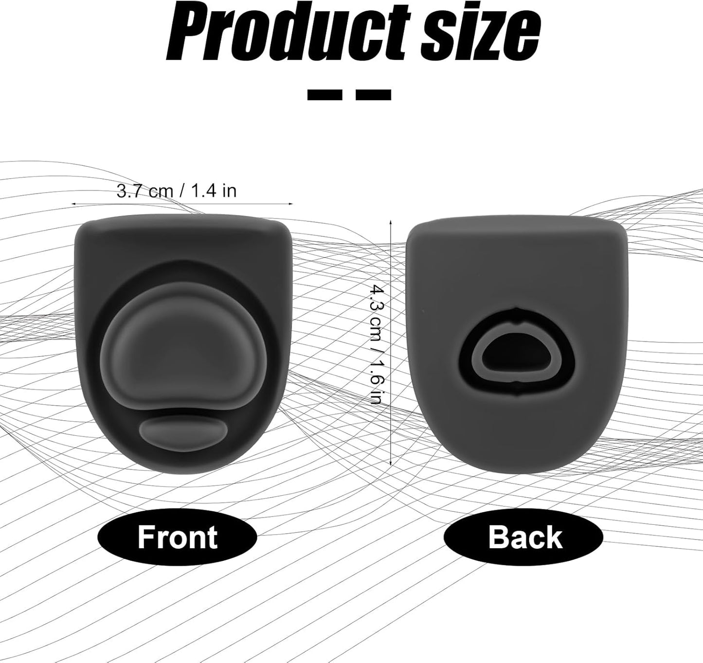 Owala | Water Bottle Lid Replacement - Silicone Stopper for 24oz & 32oz Bottles - Black