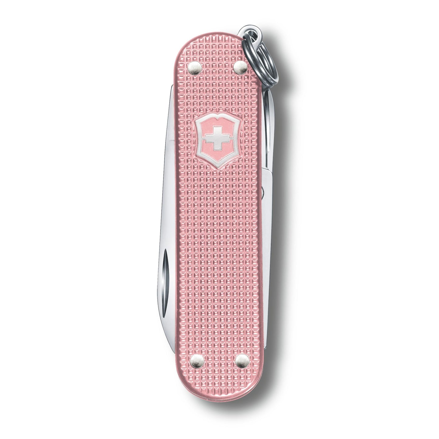 Victorinox Classic SD Alox Swiss Army Knife, Compact, 5 Functions, Swiss Made Pocket Knife with Small Blade, Screwdriver and Key Ring - Cotton Candy (Pink)