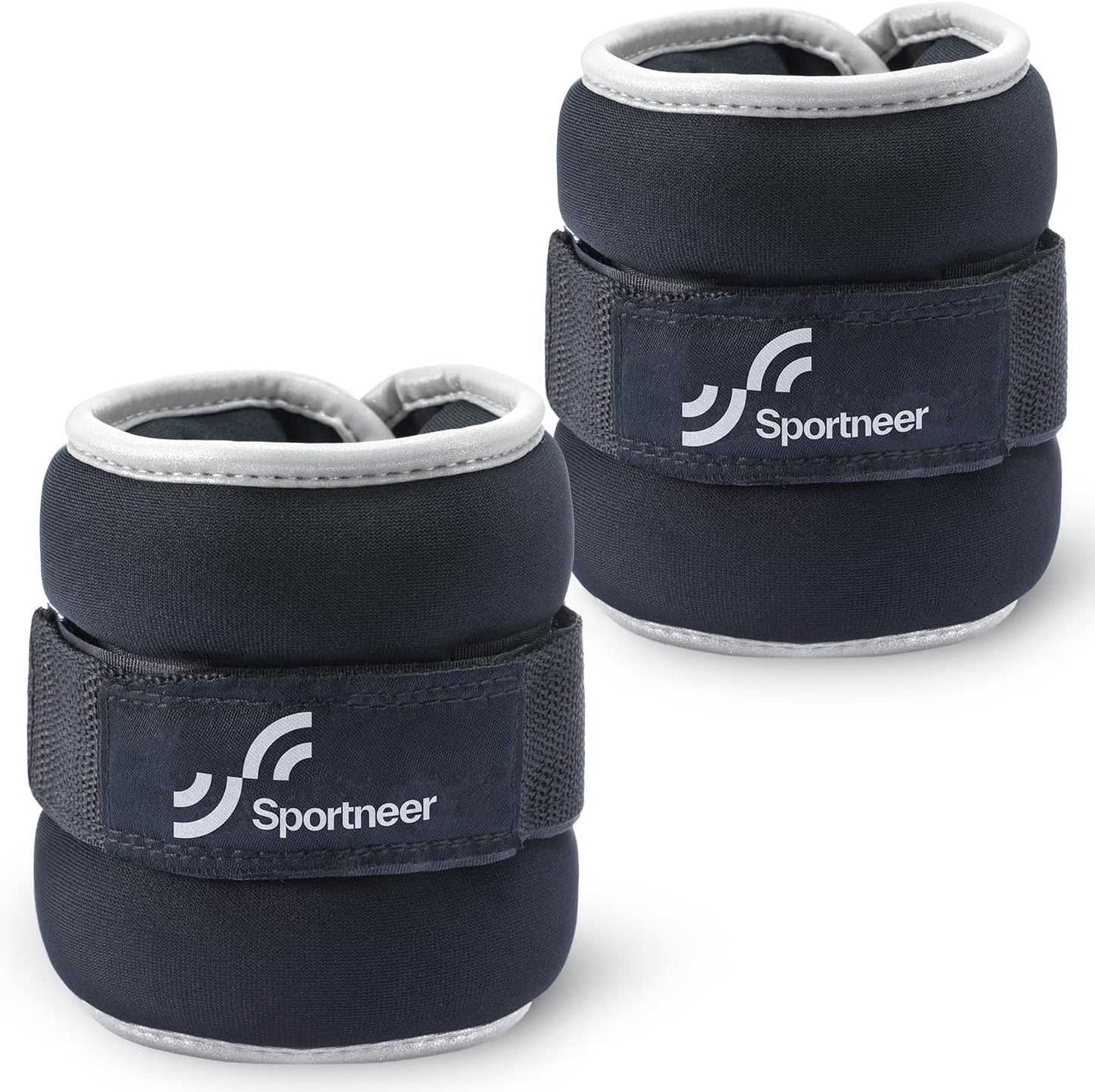 Sportneer Ankle Weights - Adjustable 1/2/4/6/10 LBS for Men, Women & Kids | Reflective Strips for Enhanced Fitness