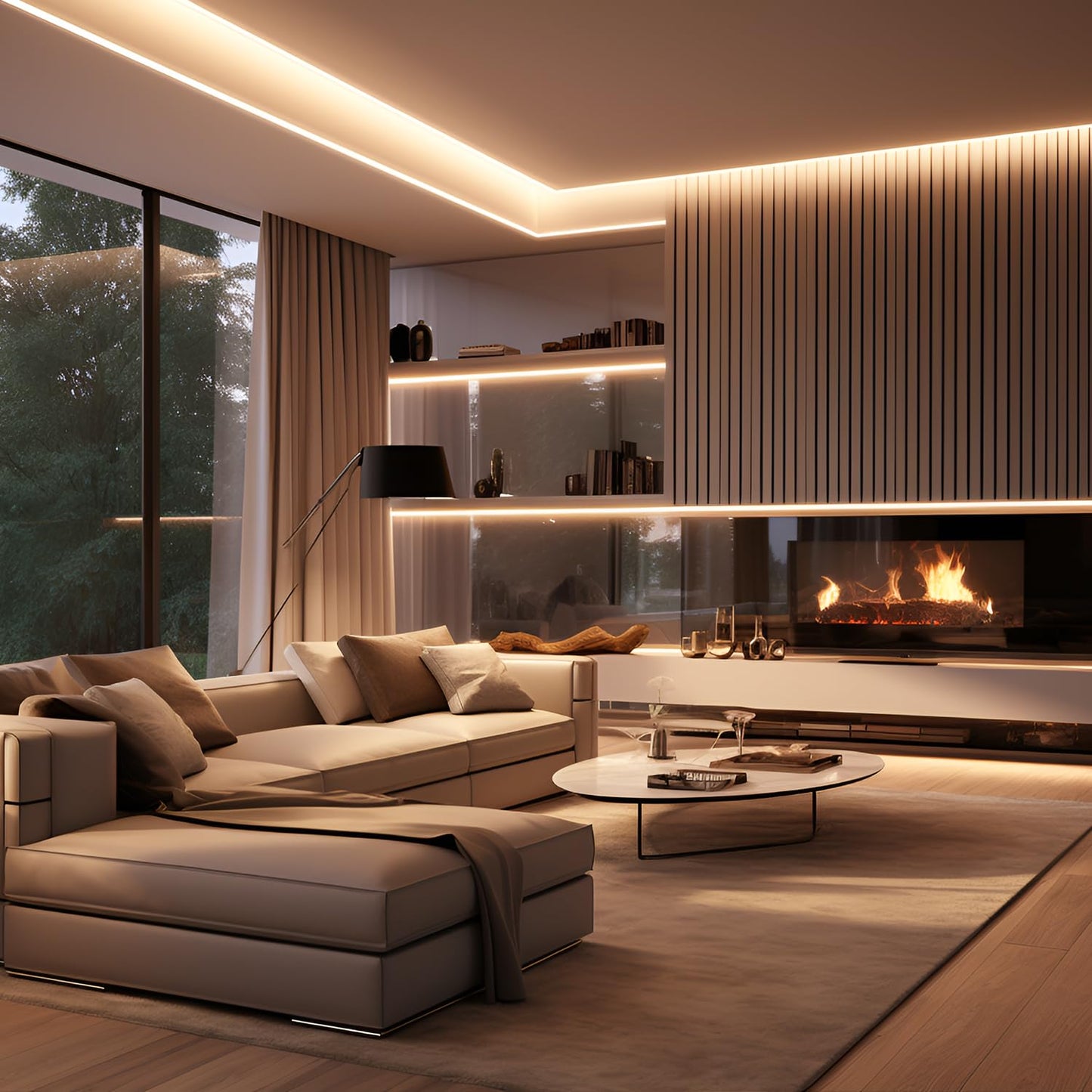 VOEWT COB LED Strip Lights Daylight White 6000K,16.4ft 12V High CRI 95Ra+ Super Bright,Flexible Tape Lights for Bedroom,Mirror,Kitchen Cabinet, Living Room(Power Supply Not Included)