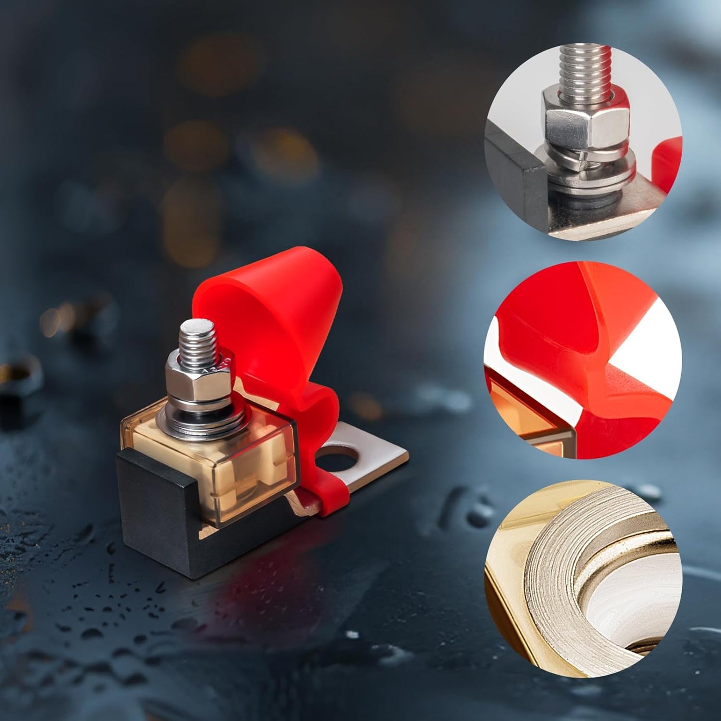 MRBF Terminal Fuse Block - 200A Marine Rated Battery Fuse | IP66 Waterproof Protection for RVs & Cars