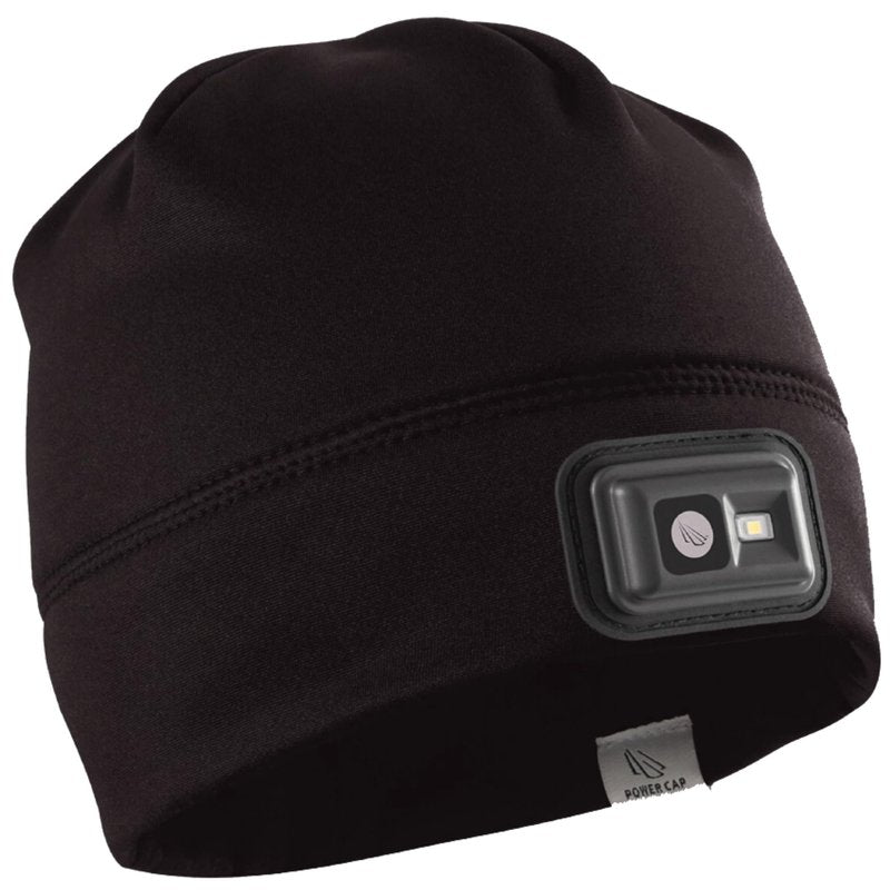 POWERCAP LED Hat Light 150 Lumens Rechargeable Fleece Beanie with Bright Built-in Headlamp Waterproof LED Warm One Size Cap