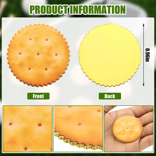 Foilswirl 12 Pcs Cookies Golf Ball Markers Funny Golf Ball Markers Gifts Accessories Sets for Men Women Golfer Gifts, 1.57 in