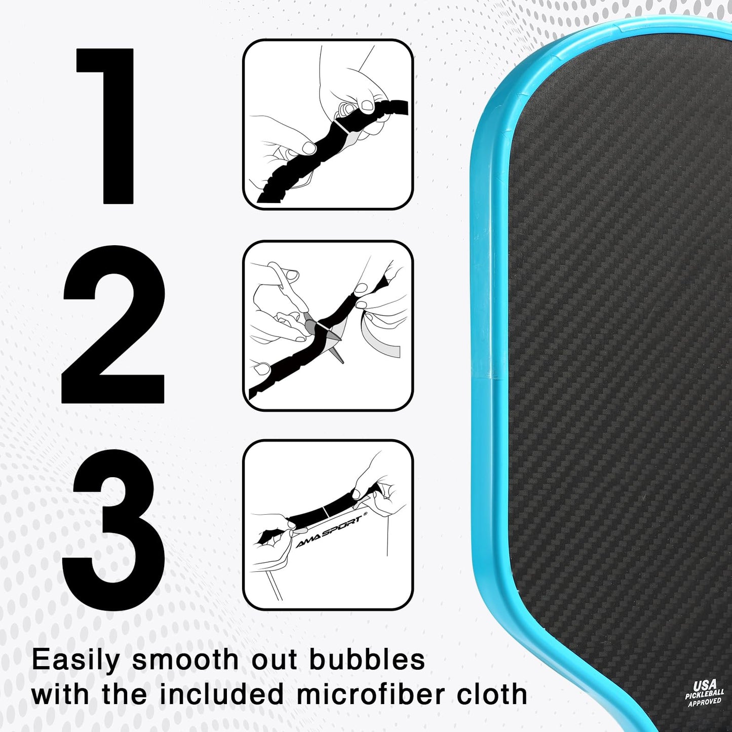 Clear Pickleball Edge Guard Tape – No Wrinkling, Protects Edge & Covers Lead Tape – 28mm/30mm – Fits Standard Paddles, Not for Edgeless Paddles